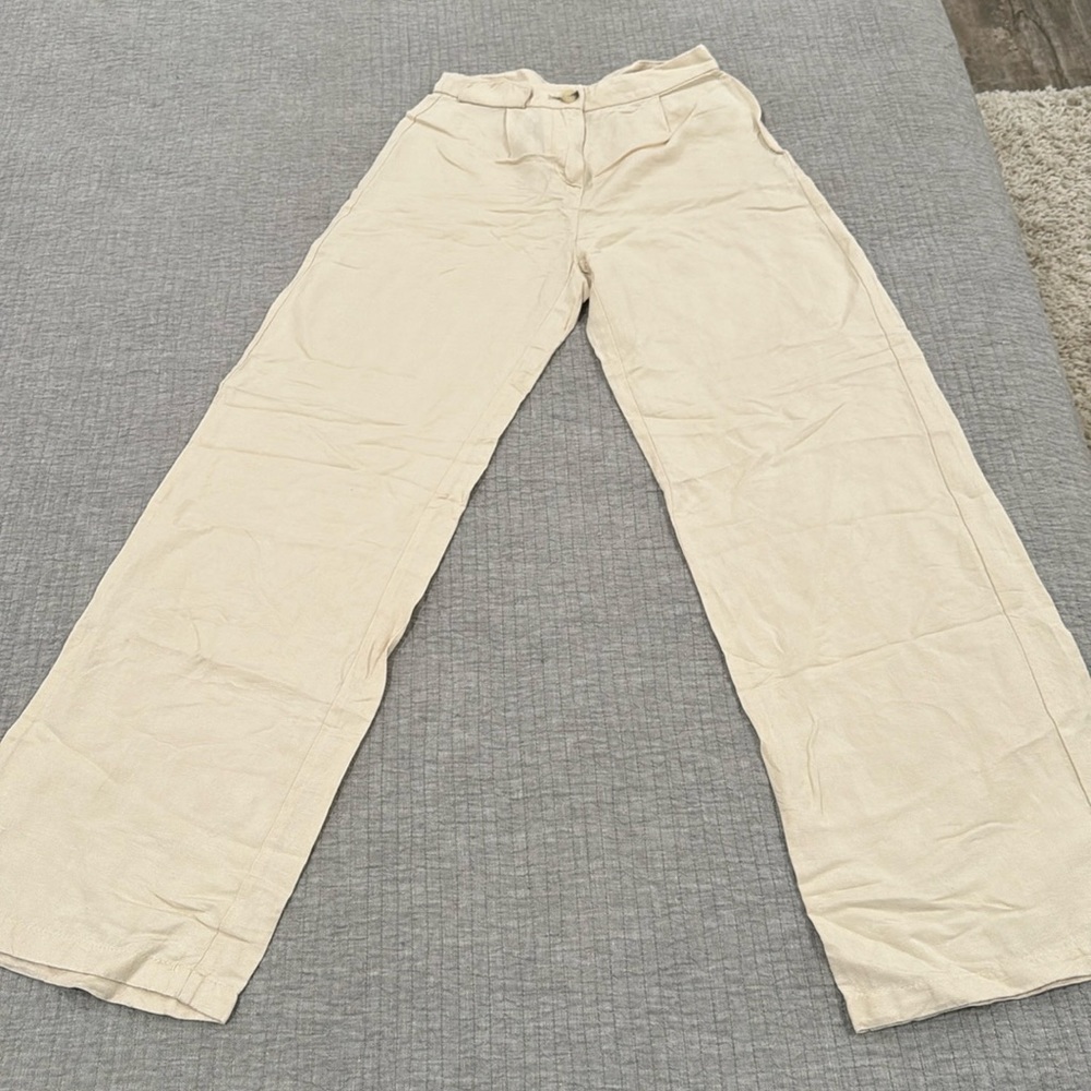 Bershka size 2 linen pants